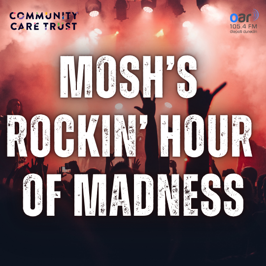 Mosh's Rockin Hour of Madness logo