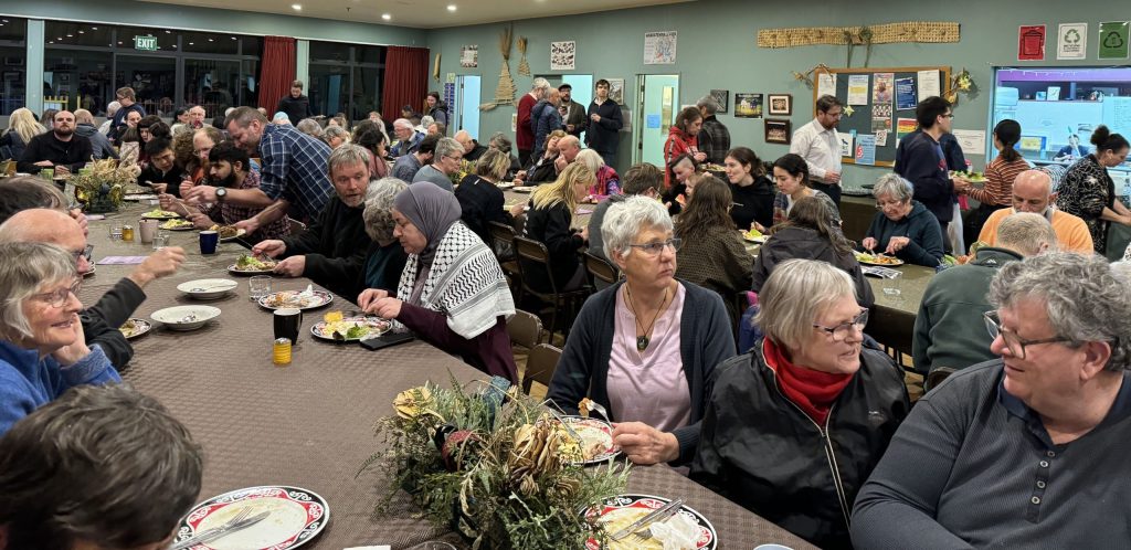 Photo of aa community event at Arai Te Uru Marae for annual peace lecture event hosted by Dunedin Interfaith Council