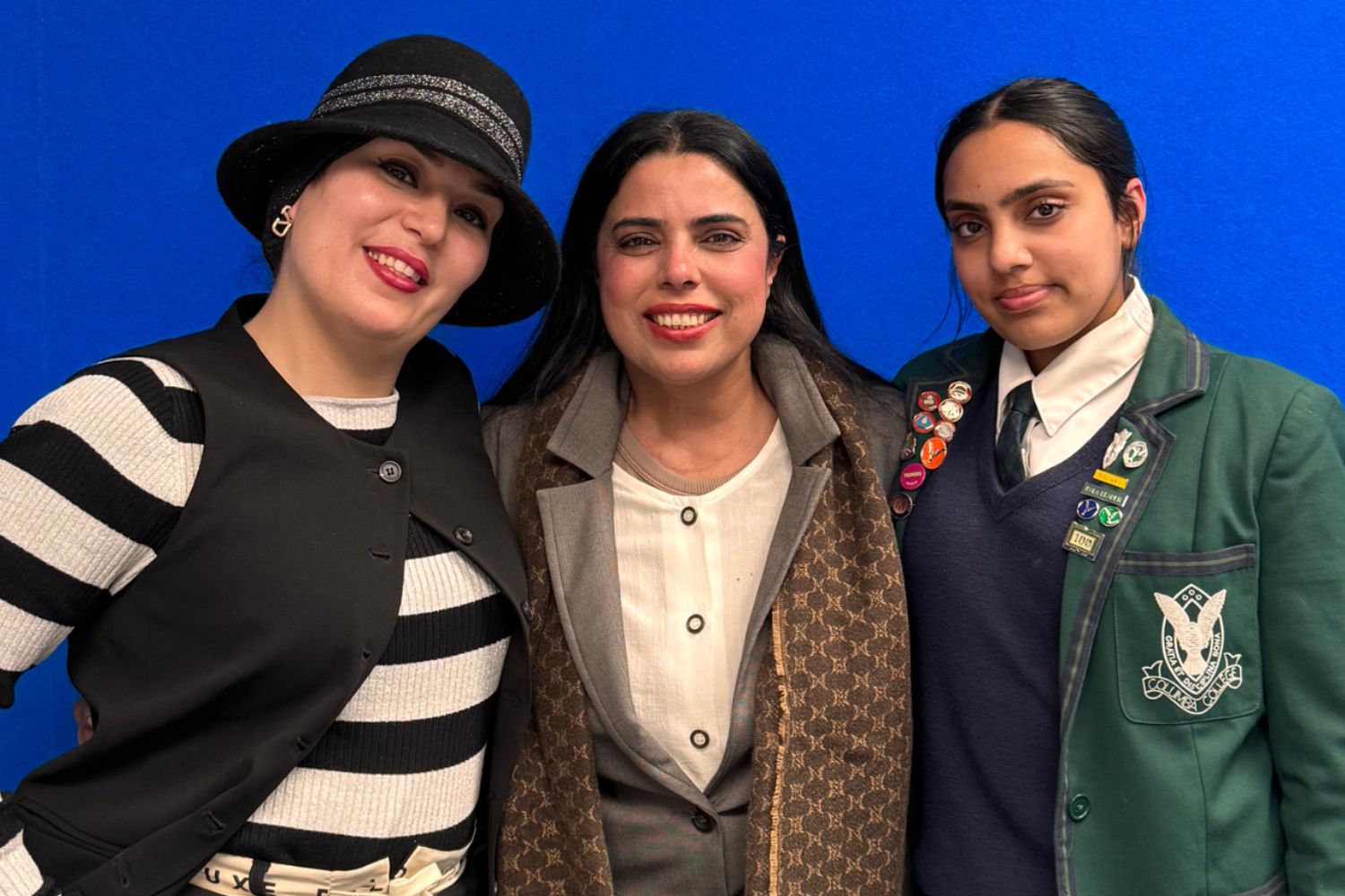 Glowing: OAR FM’s Glow and Tell podcast hosts are (from left) Marwa Othman, Humera Fiaz and Haneen Sajjad.