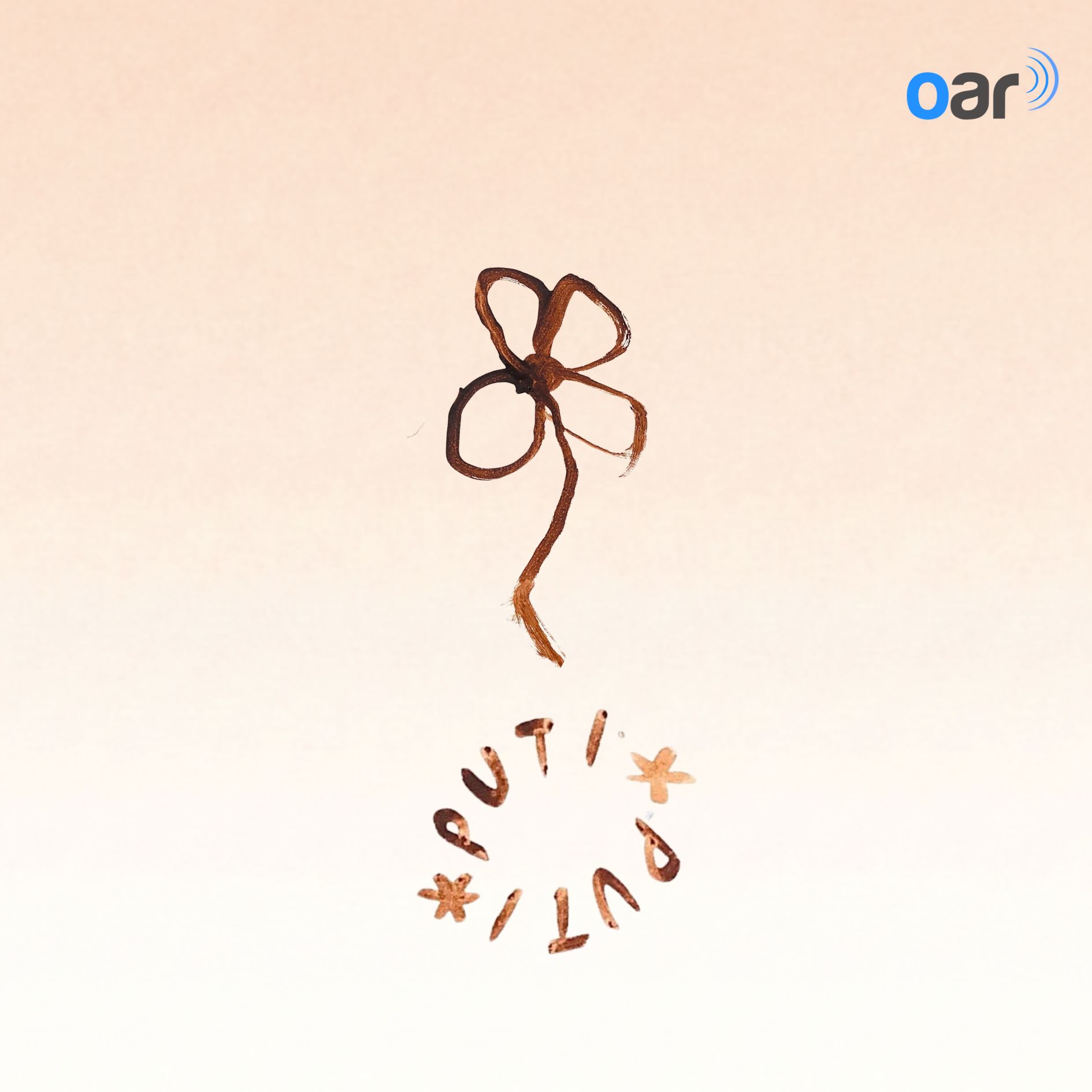 The logo of Putiputi Pod with Moewai Rauputi Marsh, a flower and seed pod.