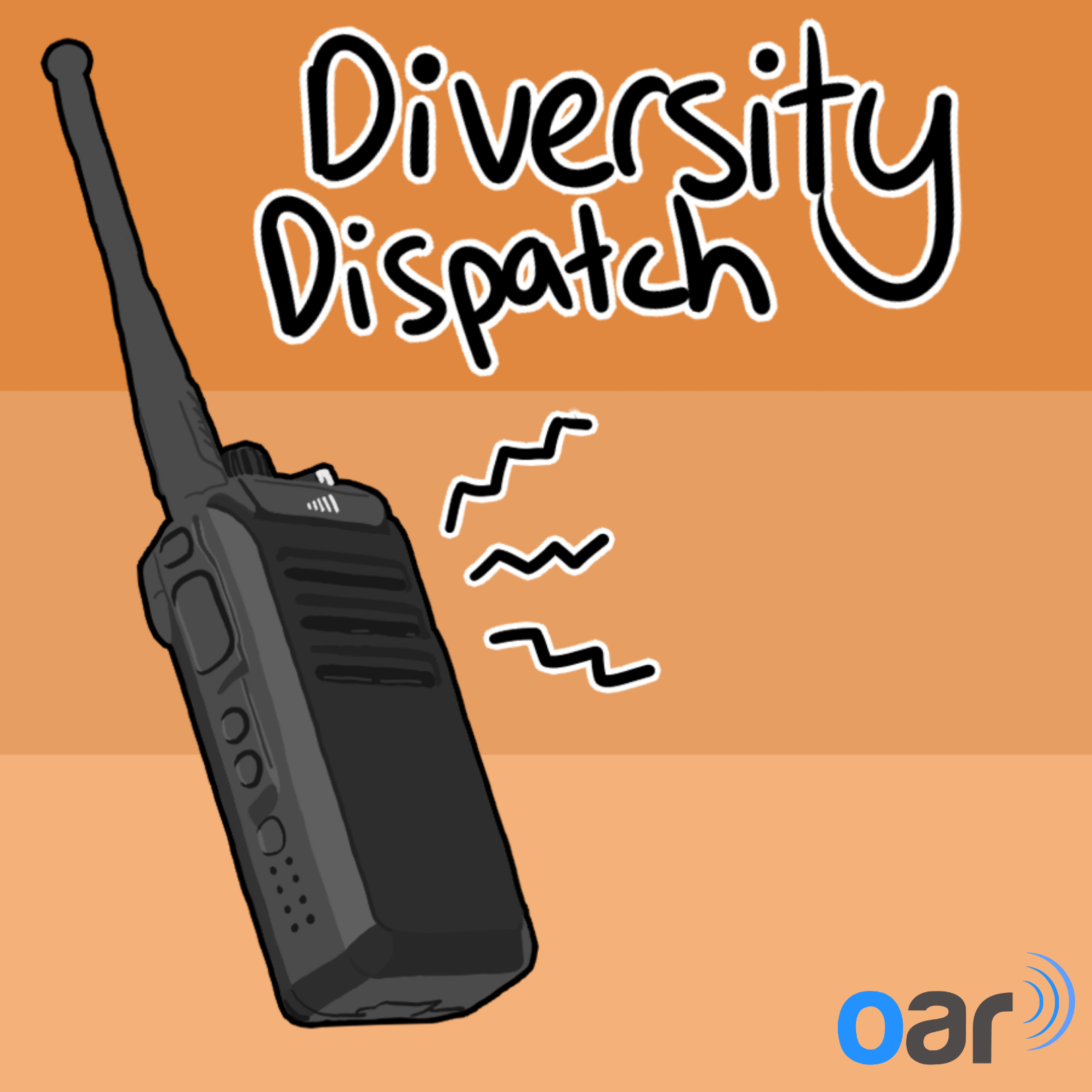 Diversity Dispatch logo with a walkie talkie