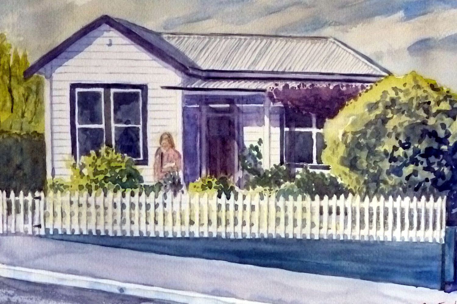 Lothian Street painted by Ron Esplin