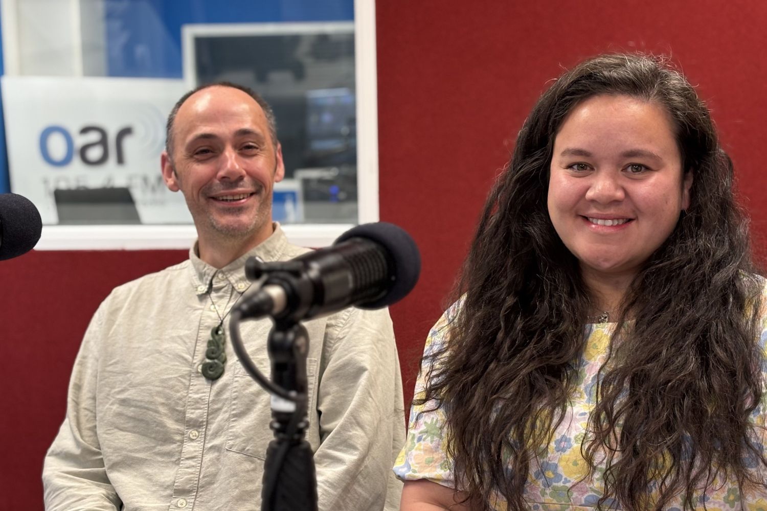 DCC Ara Toi Creative Partnerships advisers Sean Norling and Amie Taua host Ara Toi On Air on OAR FM
