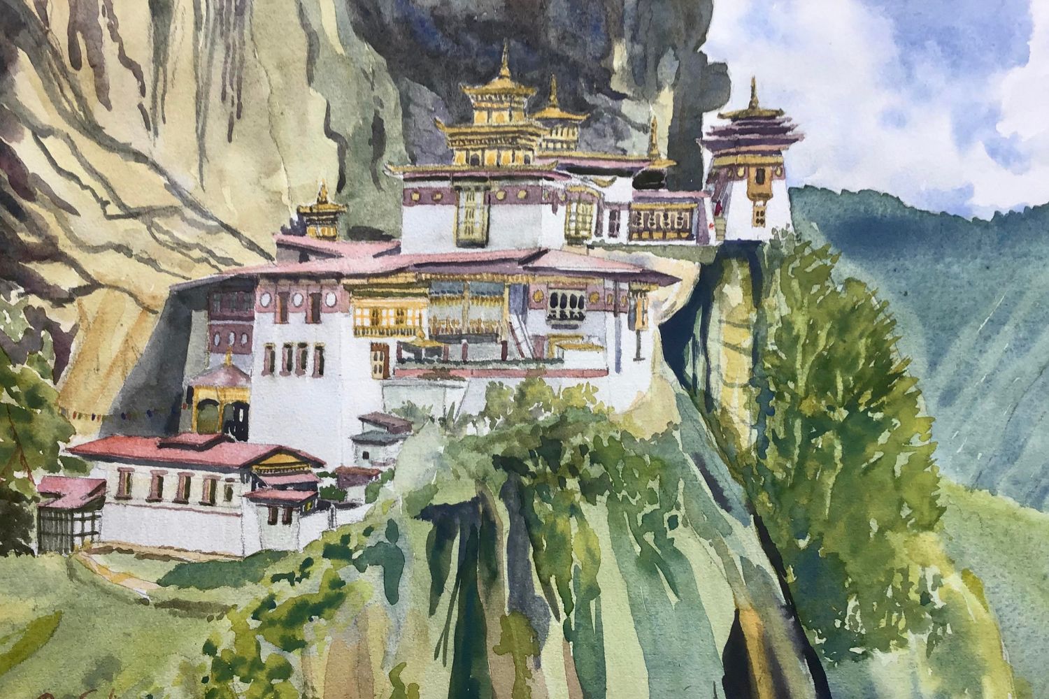 e22 Tiger's Nest, Bhutan by Ron Esplin