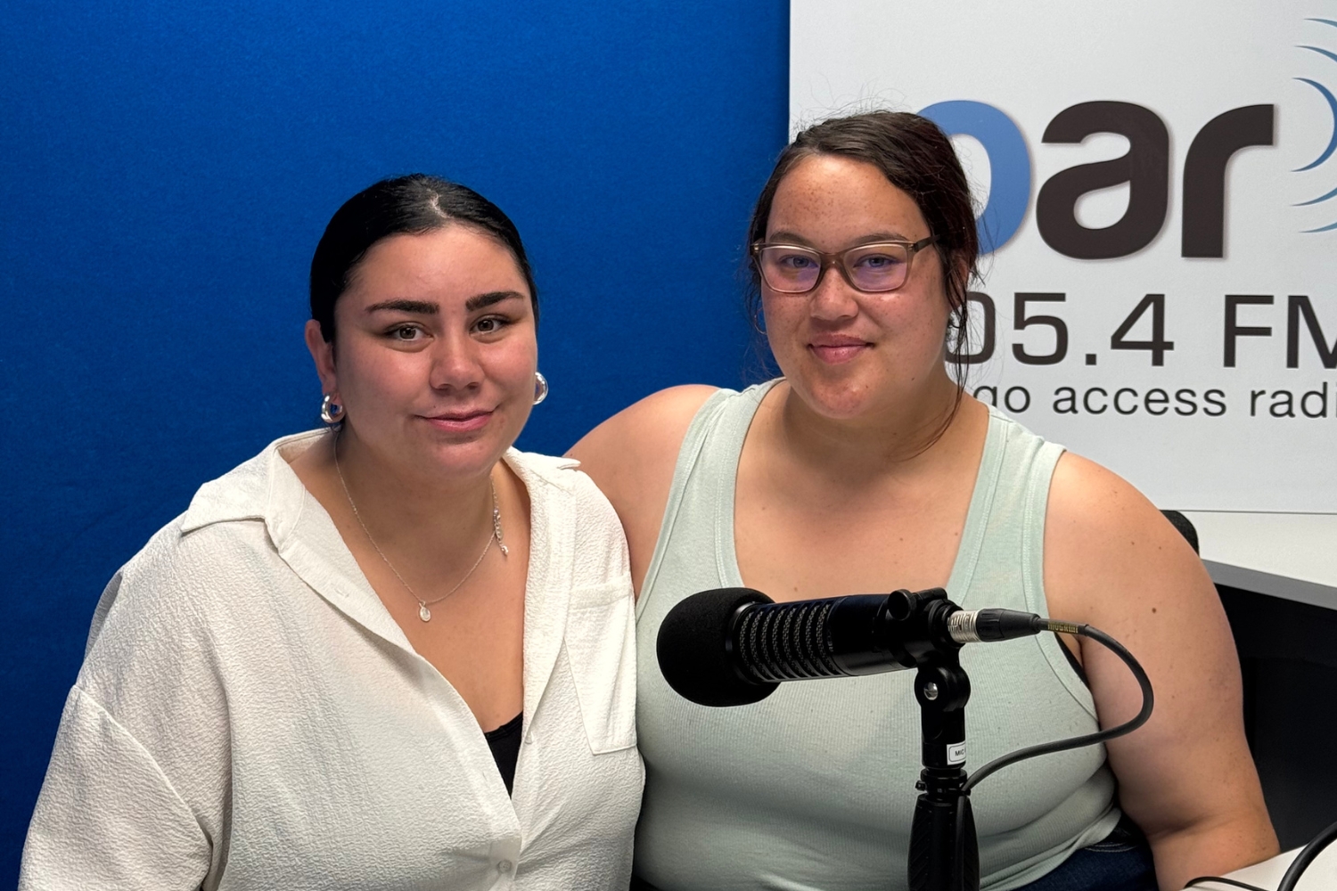 Baby Pakeke Host Tia Fleming at OAR FM Dunedin