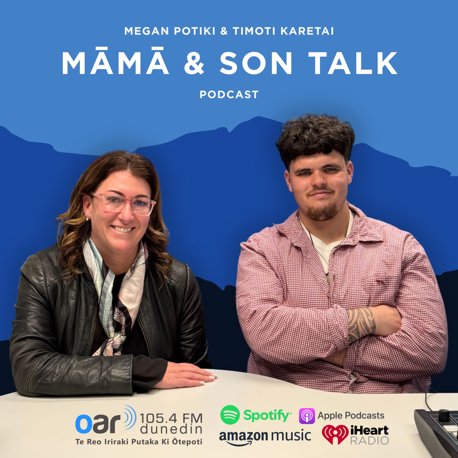 Mama and Son Talk, Megan Potiki and Timoti Karetai