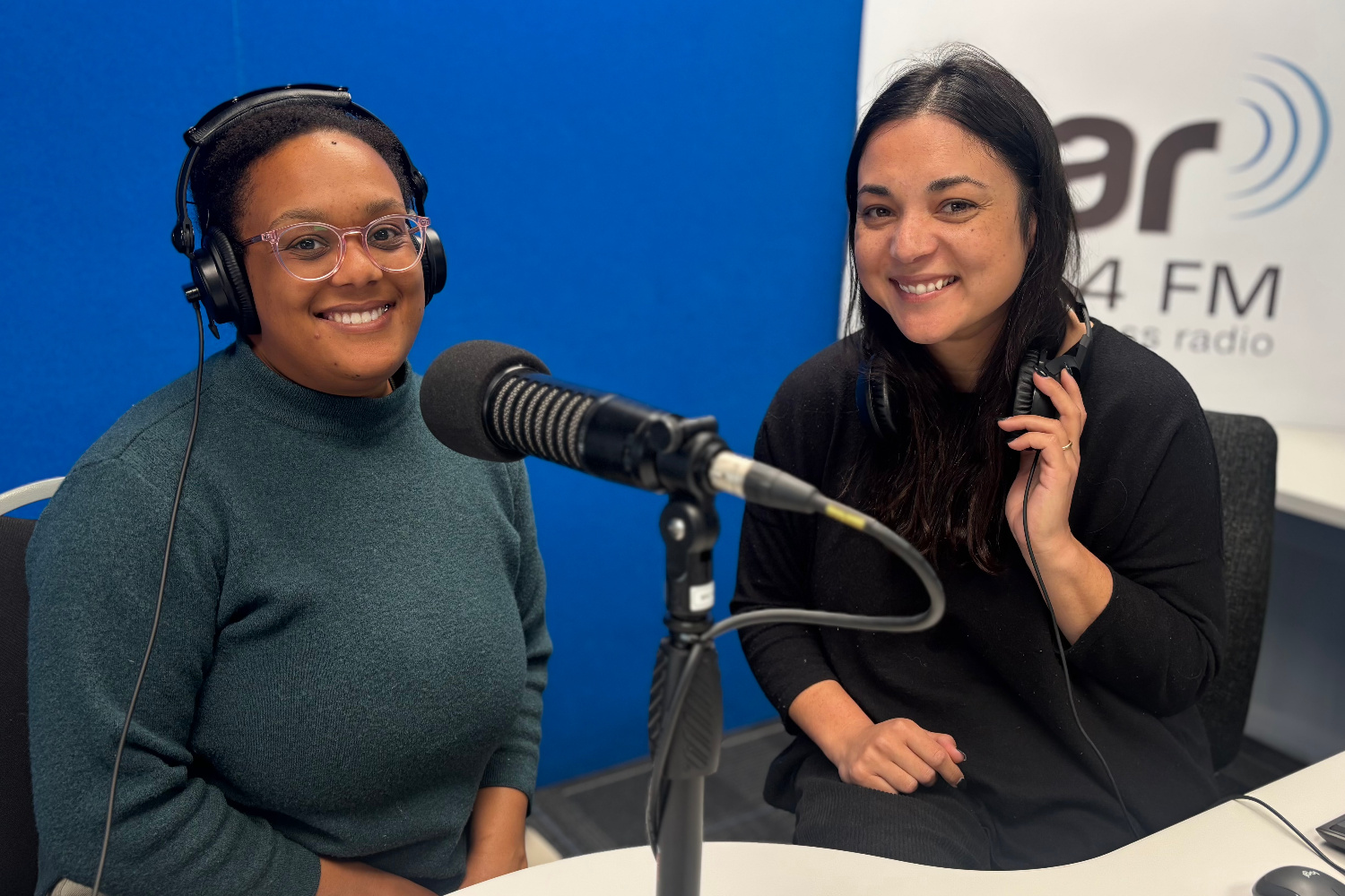 Hosts Cori and Colette in OAR FM Studio